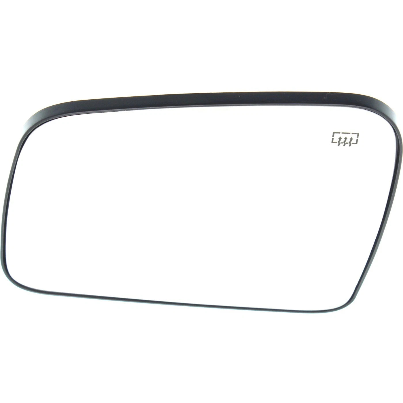 Mirror Glass For 2011-2022 Jeep Grand Cherokee Heated Flat Left - backing plate
