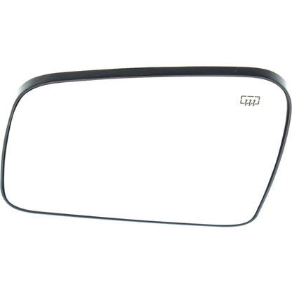Mirror Glass For 2011-2022 Jeep Grand Cherokee Heated Flat Left - backing plate