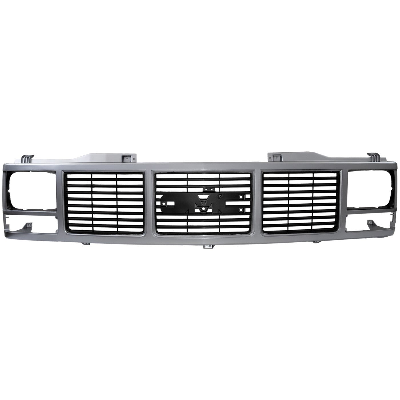 Grille For 88-99 GMC K1500 C1500 Silver Plastic