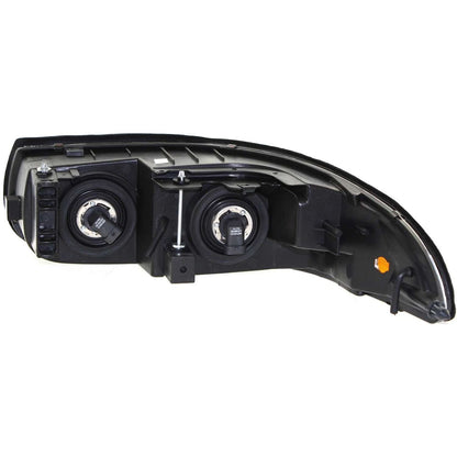 Driver and Passenger Side Headlight For Buick LeSabre 2000-2005 Halogen w/ Bulbs