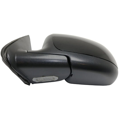 Side View Mirrors Power Heated Smooth Black with Puddle Pair For 00-02 Chevy GMC