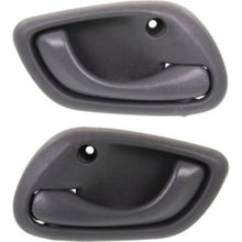 Interior Door Handle For 99-2004 Chevrolet Tracker Set of 2 Front Gray Plastic