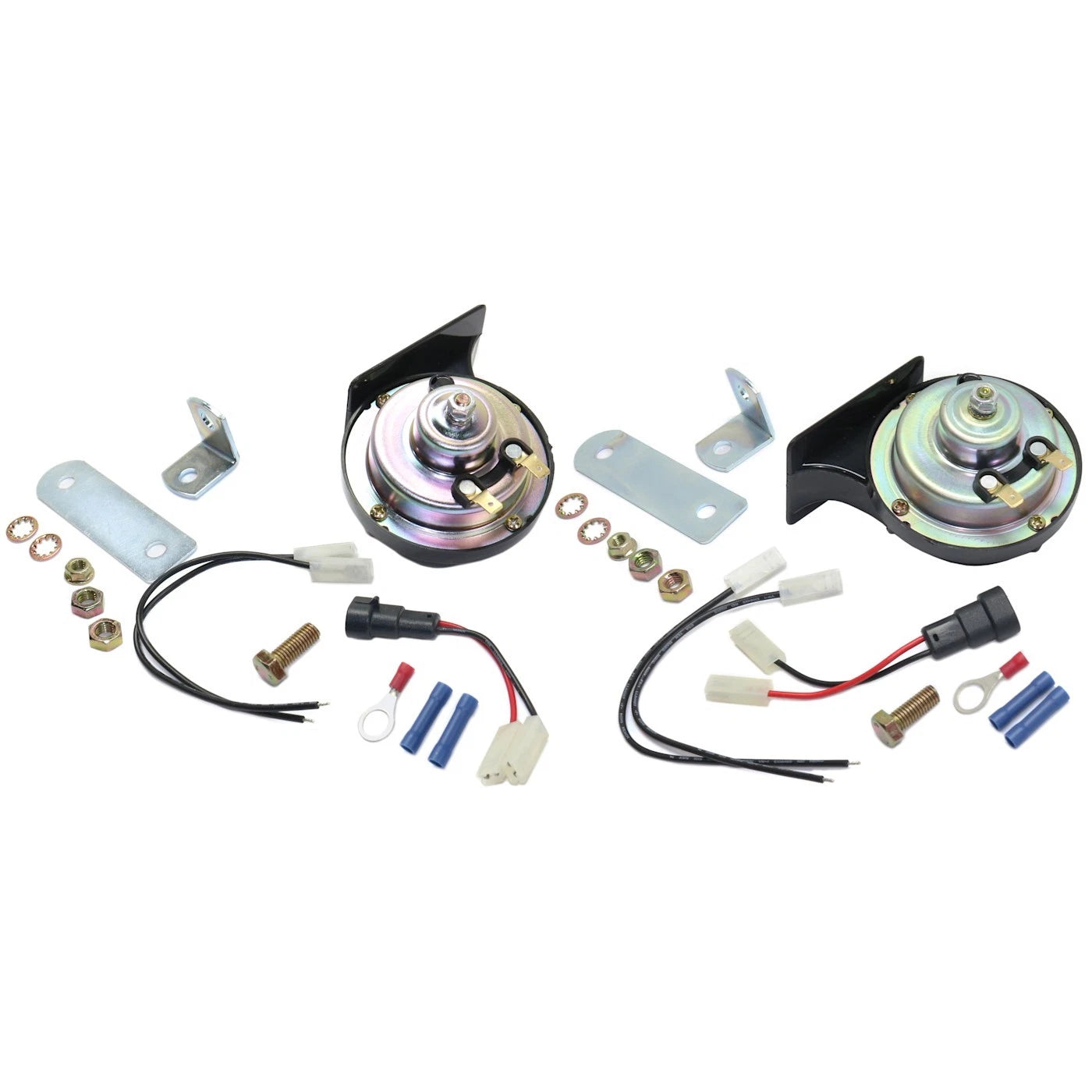 Horns Set of 2  Driver & Passenger Side for Chevy Olds Yukon Suburban XLR Pair