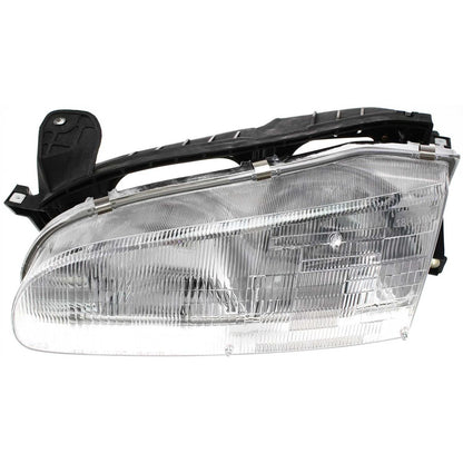 Left and Right Headlights For Geo Prizm 1993-1997 Halogen with Bulb(s) Base LSi