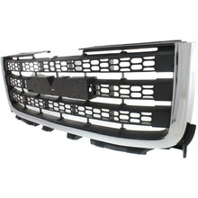 Grille Chrome with Textured Black For 2011-14 GMC Sierra 2500 HD Sierra 3500 HD