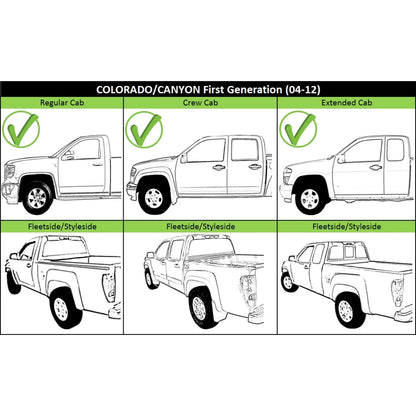 Step Bumper For Chevrolet Colorado 2008-2012 Rear Chrome Full Assembly