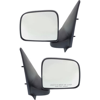 Manual Mirror Set Of 2 For 93-05 Ford Ranger 98-01 Mazda B2500 Manual Folding