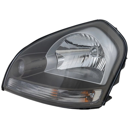 Left and Right Headlights For Hyundai Tucson 2005-2009 Halogen w/ Bulbs w/ Clear
