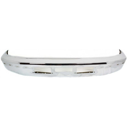 Bumper Kit For 1992-1996 Ford F-150 Bronco Front Chrome Steel with Bumper Trims