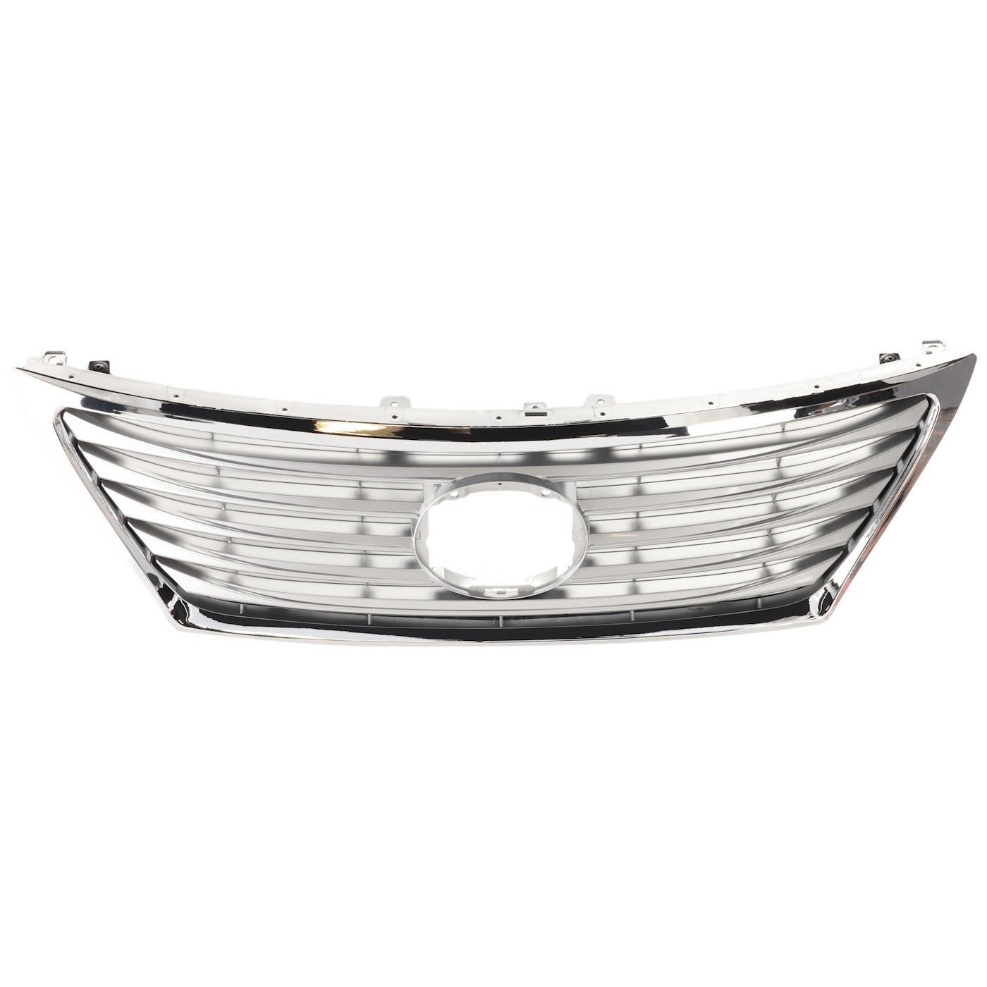Grille For 2010-2012 Lexus LS460 Chrome Shell w/ Gray Insert Plastic