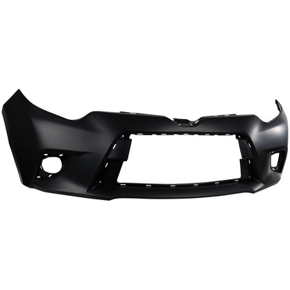 Front Bumper Cover Primed For 2014-2016 Toyota Corolla CE L LE LE ECO Models