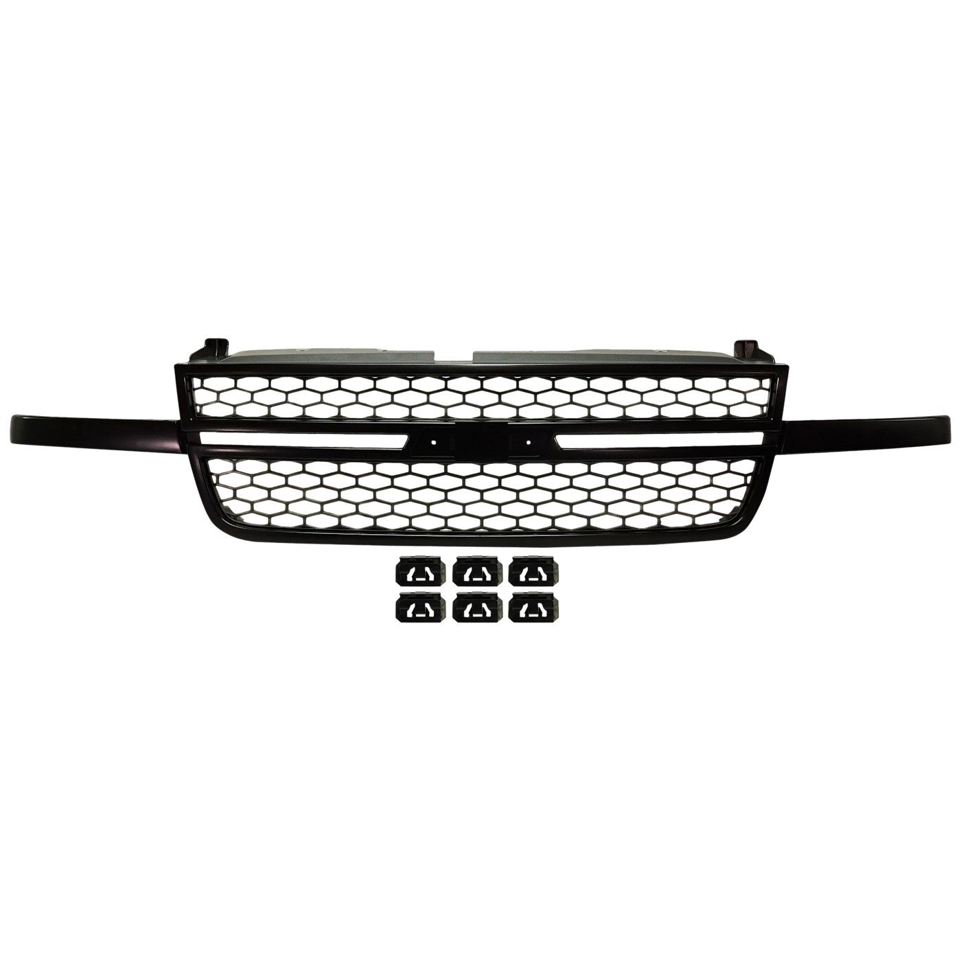 Grille Assembly Black For 2003-2007 Chevrolet Silverado 1500 SS Includes Classic