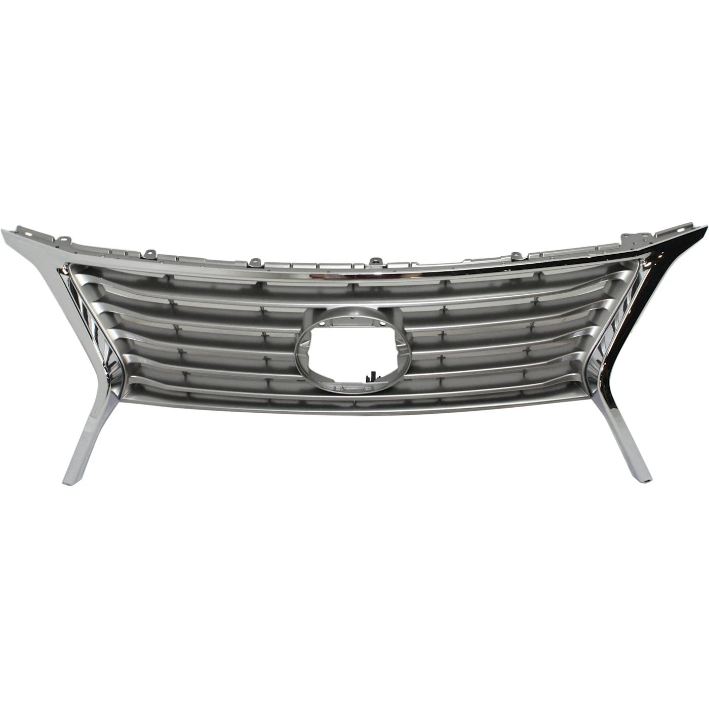 Grille For 2013-2015 Lexus RX350 Silver Plastic