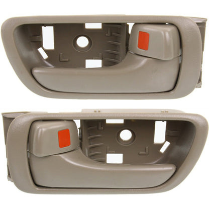 Interior Door Handle For 2002-2006 Toyota Camry Set of 2 Beige Plastic