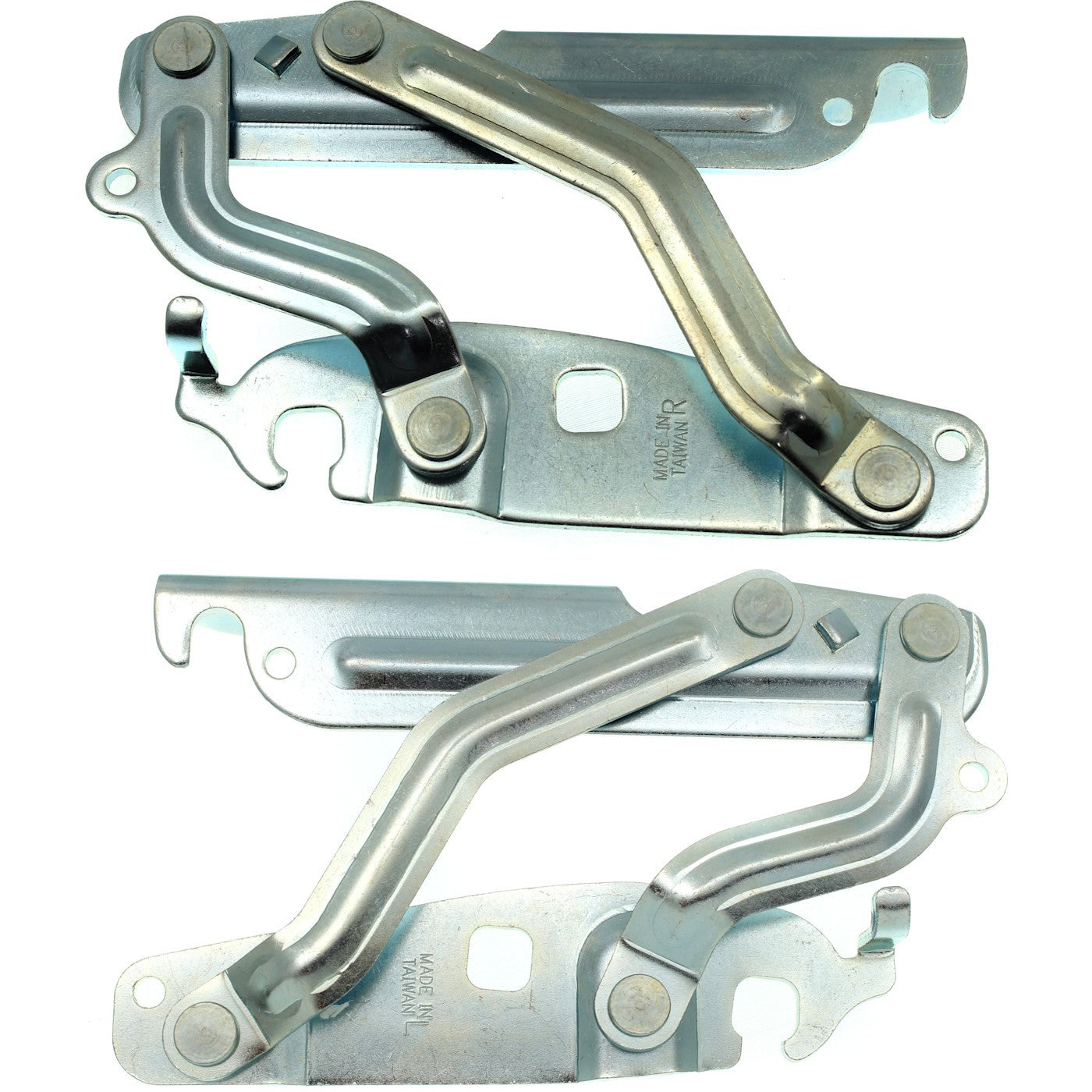 Pair Set of 2 Hood Hinges  Driver & Passenger Side Left Right for Ford Fiesta