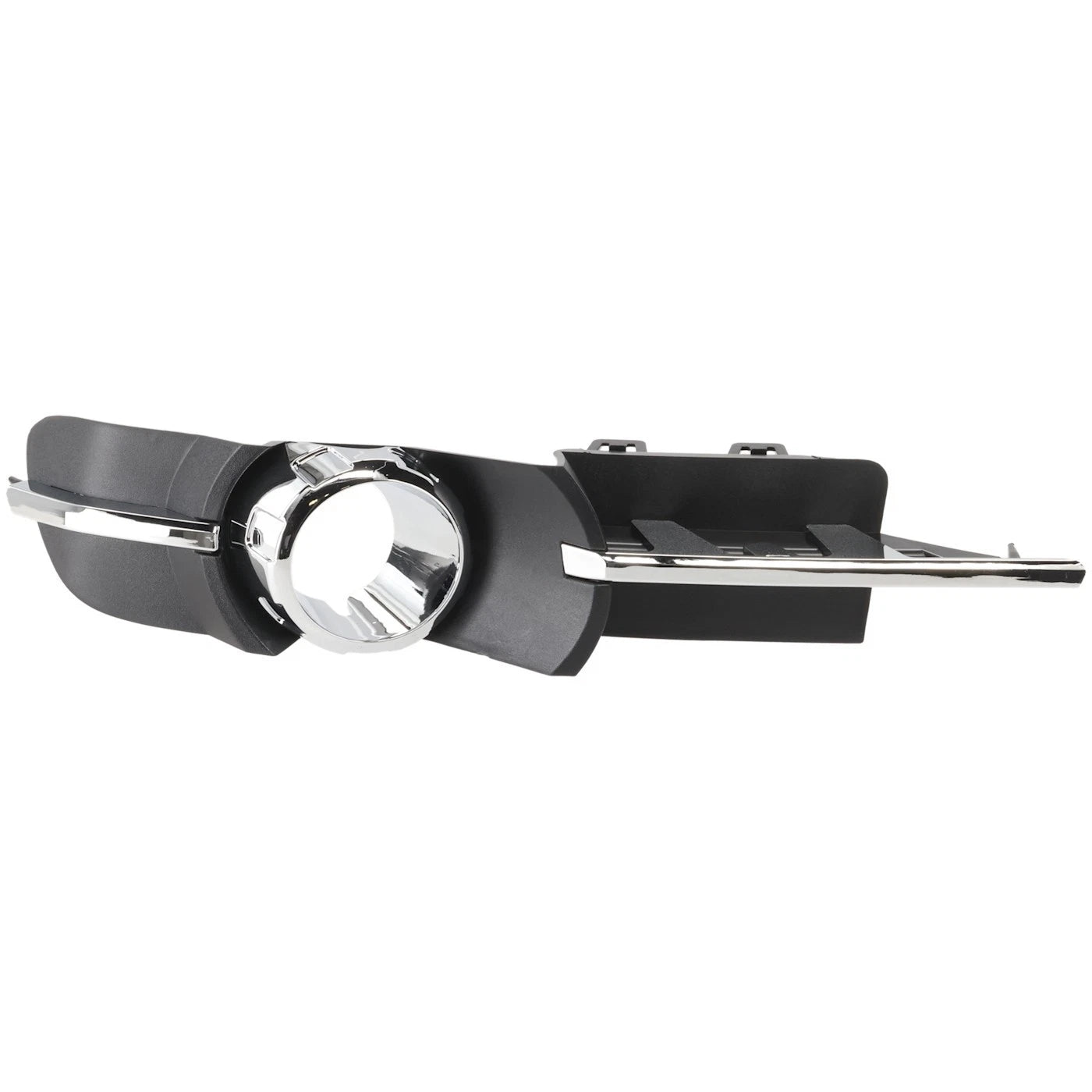 Fog Light Trim Set For 2008-2012 Chevy Malibu Left & Right Black and Chrome 2Pc