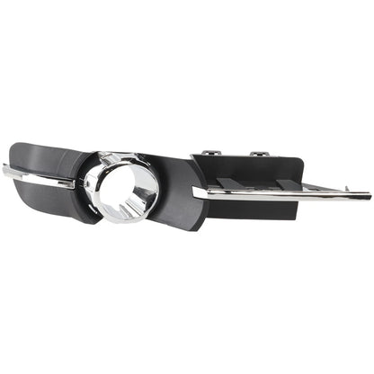 Fog Light Trim Set For 2008-2012 Chevy Malibu Left & Right Black and Chrome 2Pc