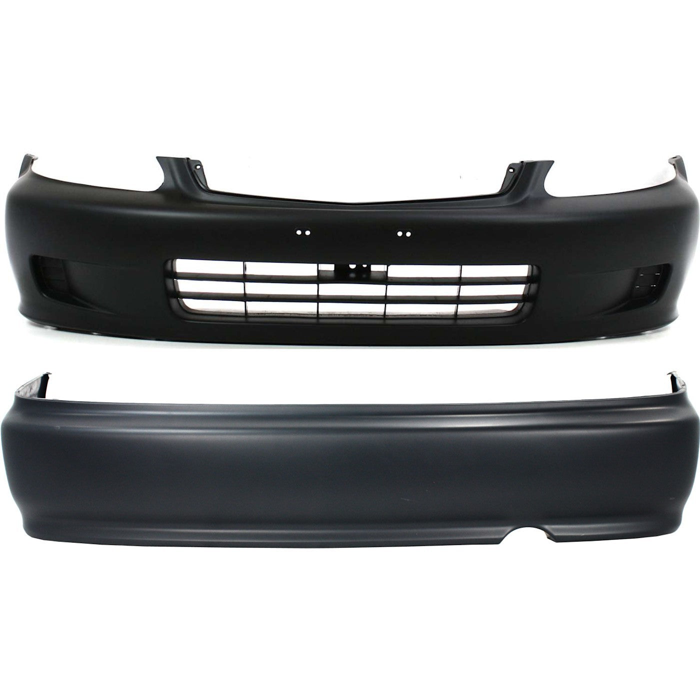Bumper Covers Fascias Front and Rear For 99-00 Honda Civic Coupe and Sedan