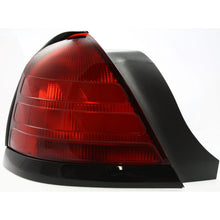 Tail Light Set For 99-11 Ford Crown Victoria 2 Bulb Type Black Trim Brakelights