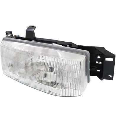 Driver and Passenger Side Headlights For Ford Escort 1991-1996 Halogen w/ Bulb/s