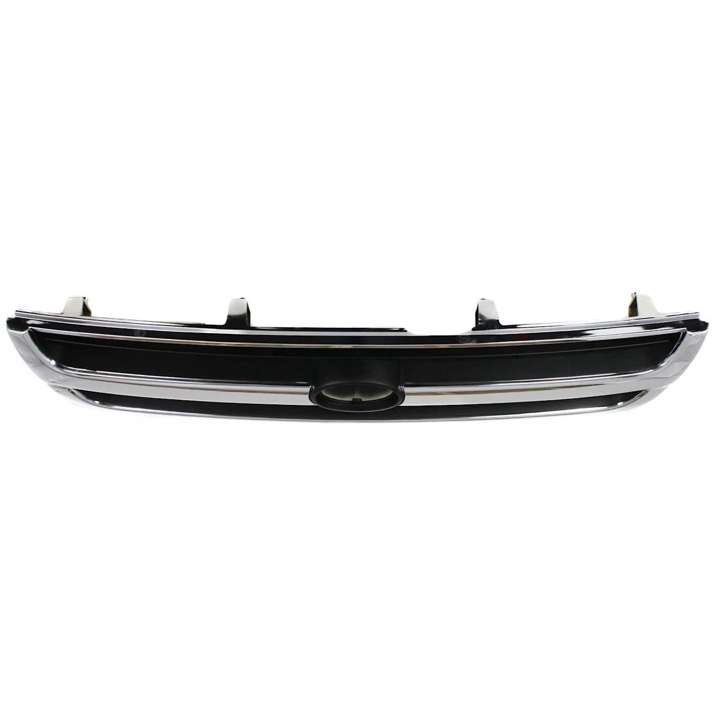 Grille Assembly For 97-00 Toyota Tacoma Chrome Shell w/ Black Insert Plastic 2WD