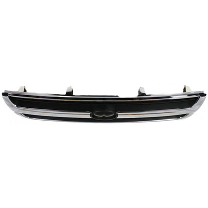 Grille Assembly For 97-00 Toyota Tacoma Chrome Shell w/ Black Insert Plastic 2WD