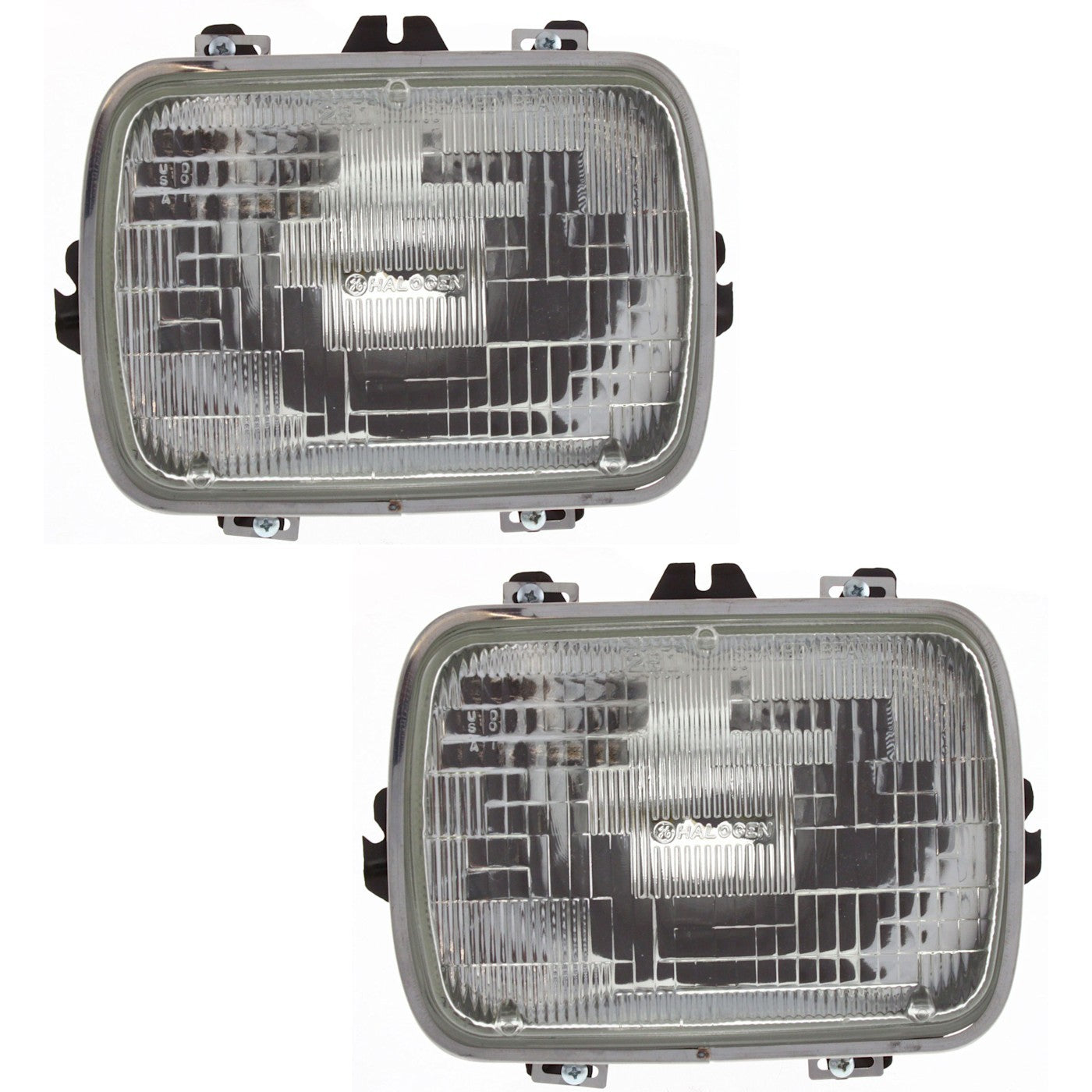 Left and Right Headlights For Ford F-350 Super Duty 1999-2010 Halogen w/ Bulb/s