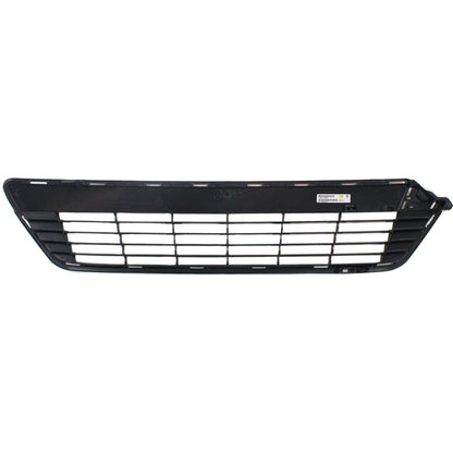 Bumper Grille For 2012-2014 Toyota Yaris Center Textured Black Plastic
