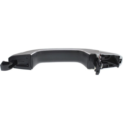 Exterior Door Handle Set of 4 For 14-18 Chevrolet Silverado 1500 Chrome Plastic