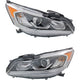 Left & Right Headlight For Honda Accord 2016-2017 EX EX-L Sedan Halogen LED DRL