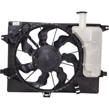 A/C Condenser Cooling Fan For 2014 Kia Forte With Resistor Reservoir and Cap