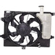 A/C Condenser Cooling Fan For 2014 Kia Forte With Resistor Reservoir and Cap