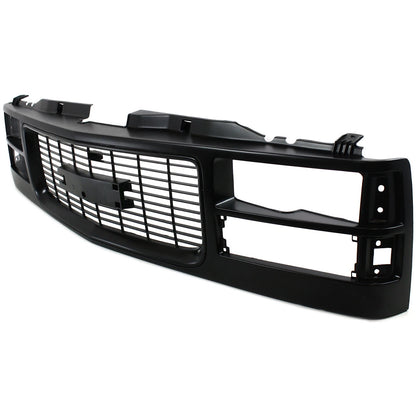 Grille Assembly For 1994-2000 GMC C/K Series Suburban Yukon Black