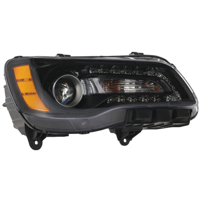 Headlight For 2012 2013 2014 Chrysler 300 Right Black Bezel With Bulb