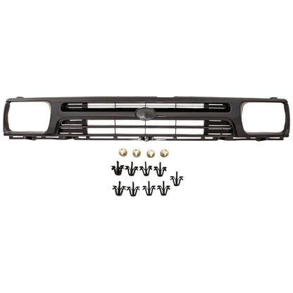 Grille For 92-95 Toyota Pickup Black Plastic