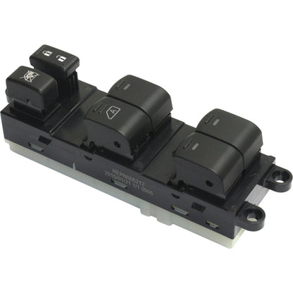 Window Switch For 07-19 Nissan Frontier Front Left Crew Cab Pickup Power Black