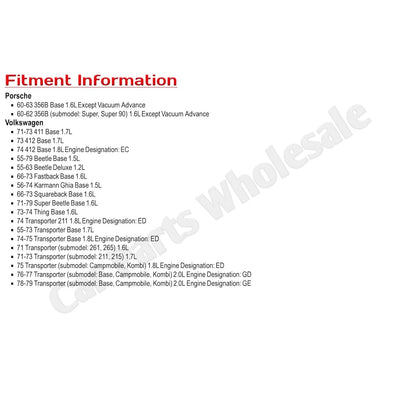Distributor For 1955-1979 VW Volkswagen Transporter Beetle Electronic Style