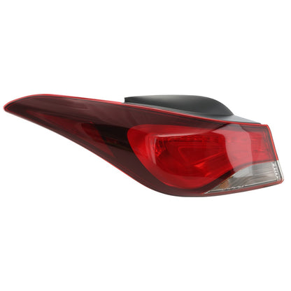 Left Outer Tail Light For Korea Built Hyundai Elantra 2014-2016 Halogen w/ Bulb