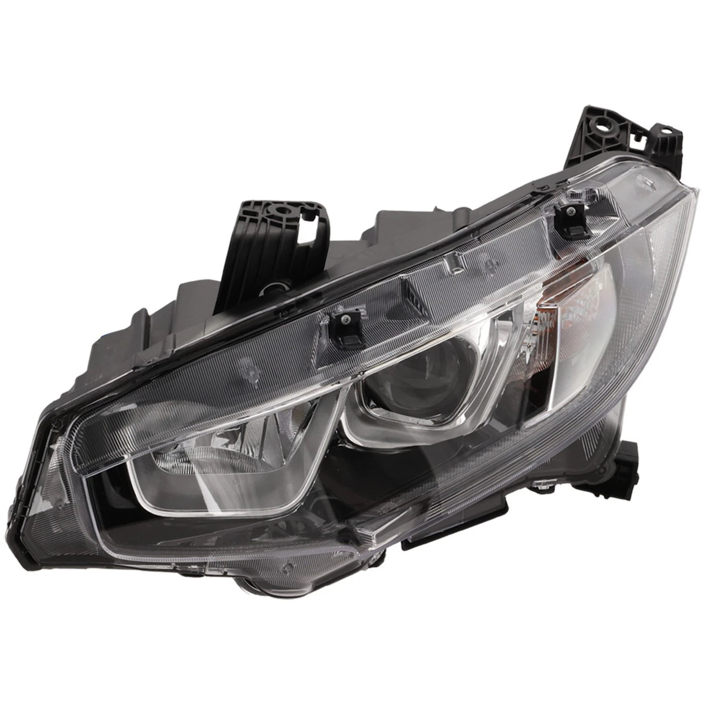 Left Headlight For Honda Civic 2016-2020 Hatchback Sedan Coupe Halogen w/ Bulb