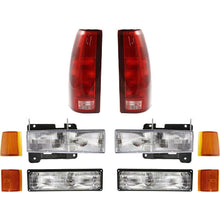 Headlight Kit For 1994-1998 GMC C1500 K1500 Suburban with Tail Light
