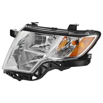 Driver Side Headlight For Ford Edge 2007-2010 Halogen with Bulb(s) SE SEL Sport