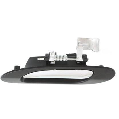 Exterior Door Handle For 99-2003 Acura TL Rear LH Black bezel with chrome lever