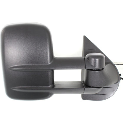 Tow Towing Mirror Power Heated Textured Black Pair Set of 2 For GM Pickup SUV