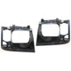 Headlight Door Set For 85-94 Chevy Astro Sealed beam Black 14066044 14066043