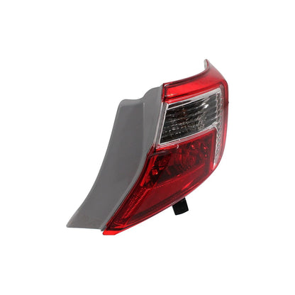 Halogen Tail Light Set For 2012-2014 Toyota Camry Outer Clear/Red w/ Bulbs 2Pcs