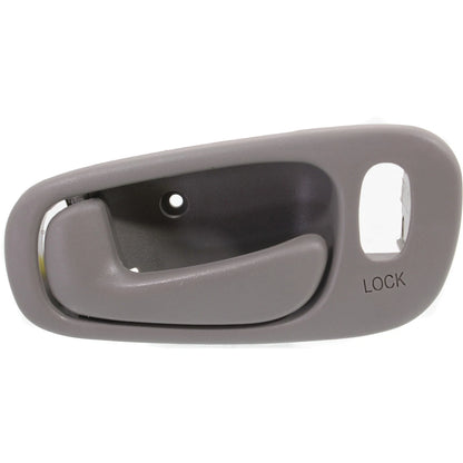 Inside Door Handle Light Gray Front Pair Set for Toyota Corolla Chevy Prizm NEW