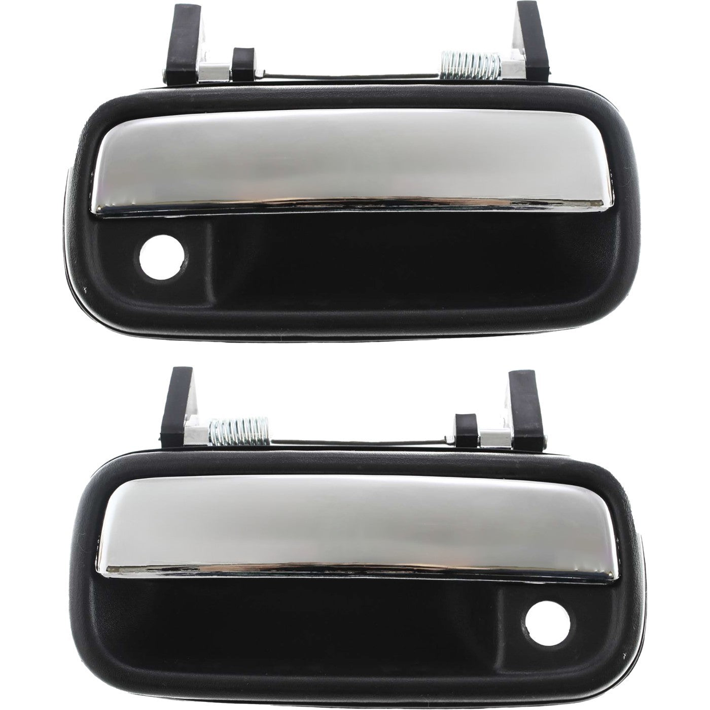 Exterior Door Handle For 1989-1995 Toyota Pickup Front Extended Cab Black Chrome