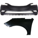 Front Bumper Cover Kit Includes Left Side Fender For 2011-2013 Hyundai Sonata