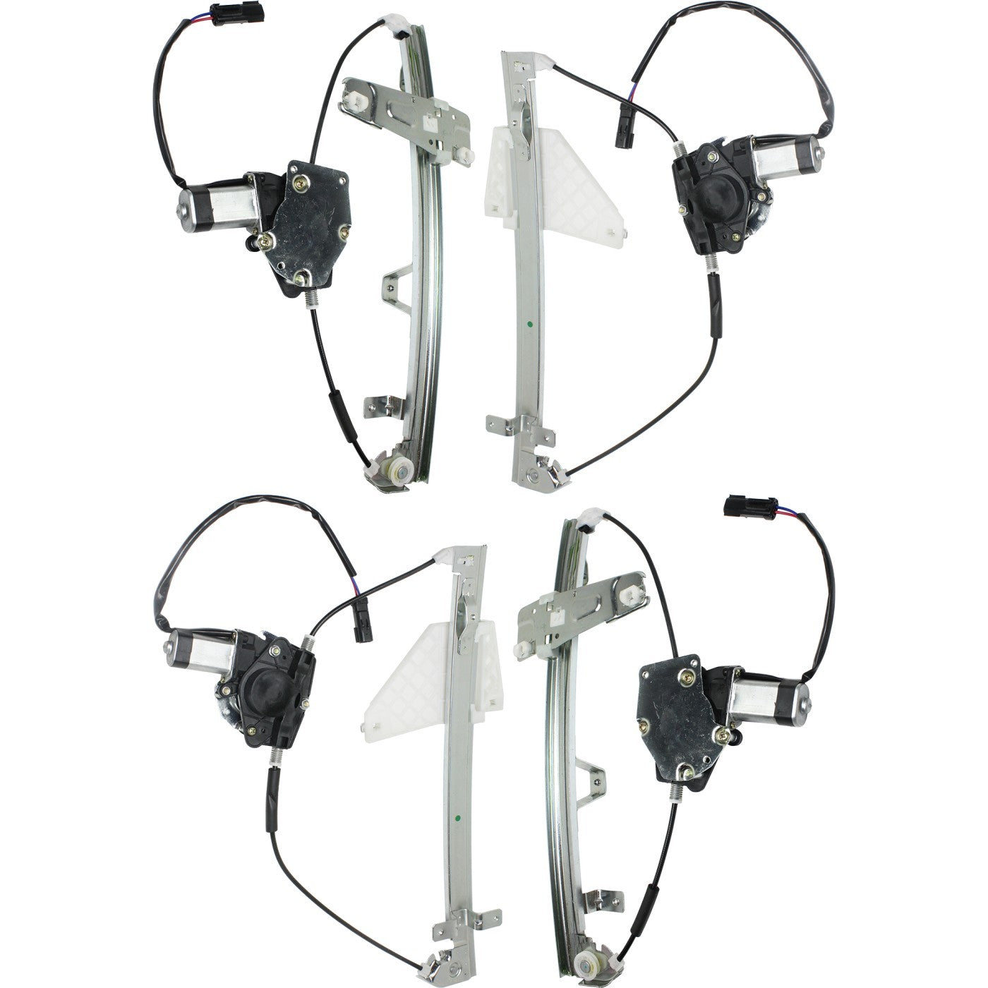 Front and Rear Window Regulator Set For 2001-2004 Jeep Grand Cherokee