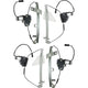 Front and Rear Window Regulator Set For 2001-2004 Jeep Grand Cherokee